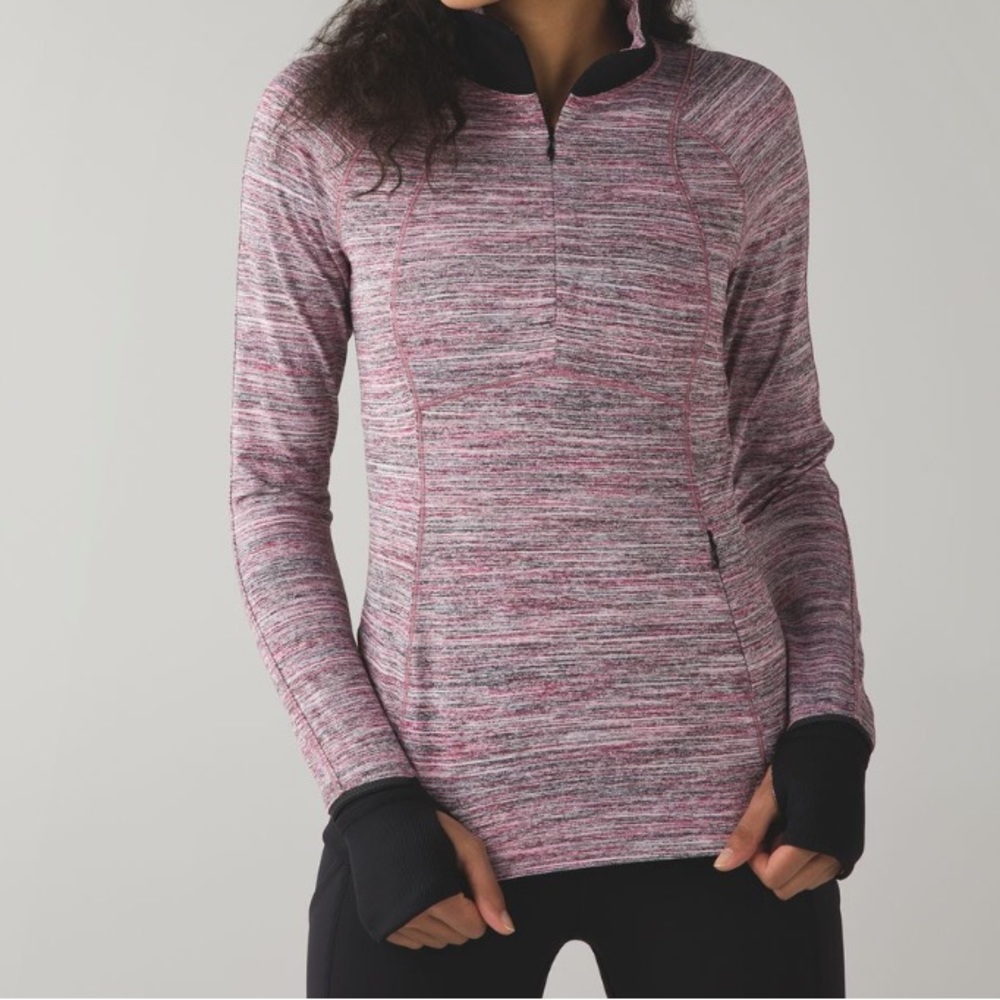 LULULEMON Runderful 1/2 Zip
Space Dye Camo Berry Rumble Multi / Black - …